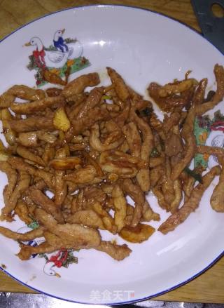 黄豆芽炒肉丝的做法步骤：6