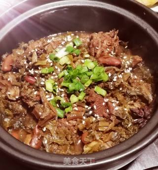 梅干菜云豆鸭煲的做法步骤：2