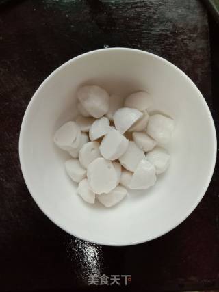 笋瓜鱼丸炒豆腐的做法步骤：3