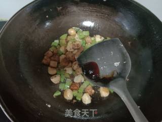 笋瓜鱼丸炒豆腐的做法步骤：9