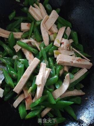豆腐炒豆角的做法步骤：5