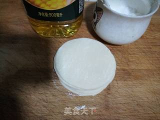 油炸饺子皮的做法步骤：2