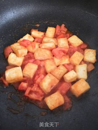 番茄豆腐的做法步骤：9
