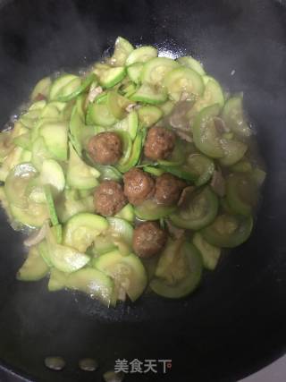 肉丸西葫芦的做法步骤：9
