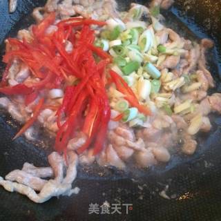 肉丝炒包菜的做法步骤：4