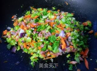 土豆泥虾仁时蔬芝士的做法步骤：8