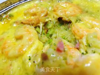土豆泥虾仁时蔬芝士的做法步骤：17