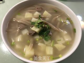 羊肉汤莜面鱼的做法步骤：10