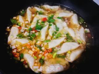 荠菜酸汤水饺的做法步骤：6