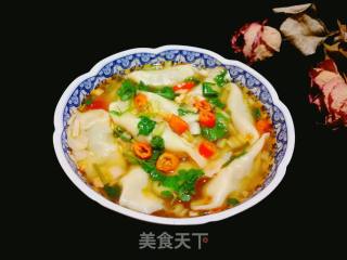 荠菜酸汤水饺的做法步骤：8