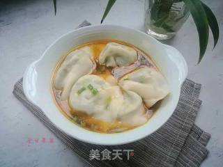 酸辣汤荠菜饺子的做法步骤：9