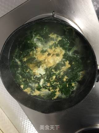 菊叶蛋汤的做法步骤：6