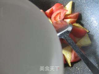 番茄炒老豆腐的做法步骤：5