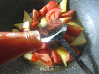 番茄炒老豆腐的做法步骤：6
