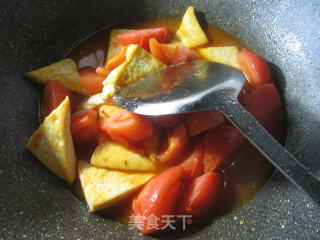 番茄炒老豆腐的做法步骤：11