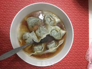 菊花叶大馄饨的做法步骤：10