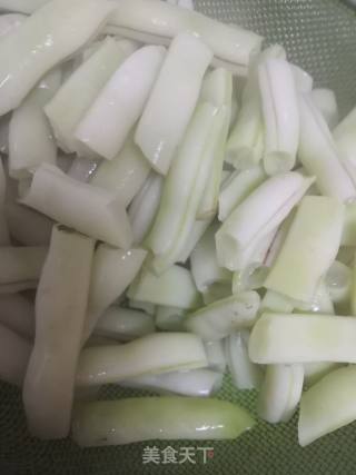 五花肉烧老来少芸豆的做法步骤：6