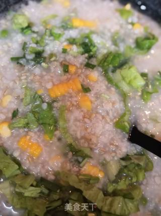 燕麦韭菜粥的做法步骤：5