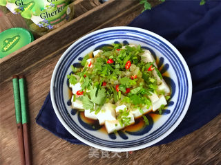 酸黄瓜拌豆腐的做法步骤：7