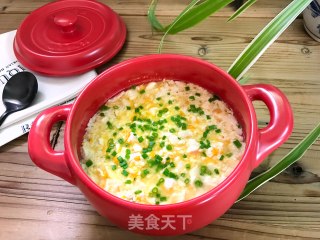 瑶柱蛋黄豆腐的做法步骤：7