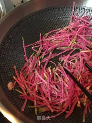 心里美汆肉丸的做法步骤：16