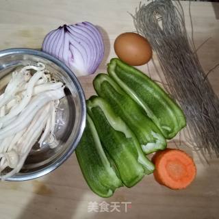 炒素杂菜的做法步骤：2