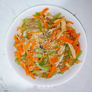 炒素杂菜的做法步骤：14