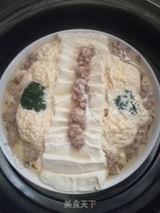 肉末鸡蛋蒸豆腐的做法步骤：7