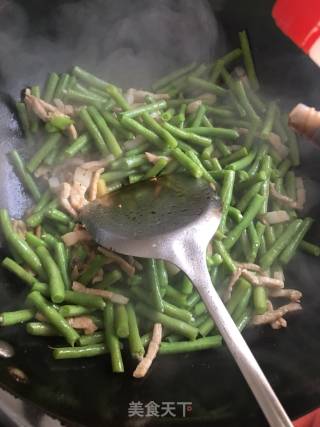 肉丝炒长豆角的做法步骤：7