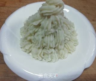 蓝莓密汁山药泥的做法步骤：7