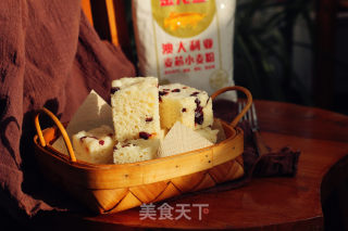 牛奶蔓越莓发糕的做法步骤：15