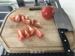 番茄鸡蛋打卤面的做法步骤：2