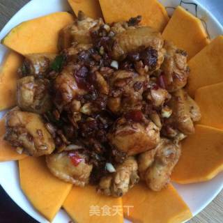 鸡翅蒸南瓜的做法步骤：7
