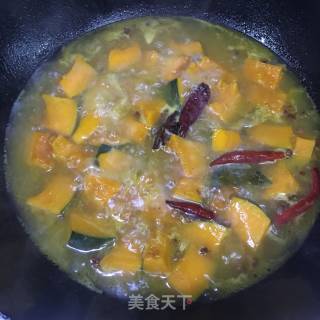 【南瓜炖咸蛋】的做法步骤：4