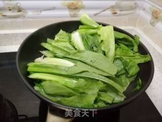 蒜蓉炒油麦菜的做法步骤：3