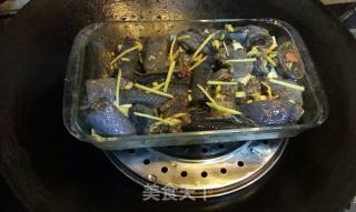 木耳豆腐蒸乌鸡的做法步骤：7