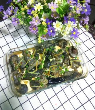 木耳豆腐蒸乌鸡的做法步骤：9