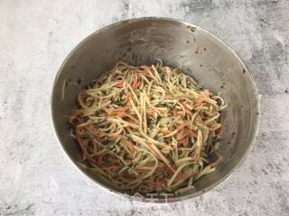 海苔土豆丝饼的做法步骤：6