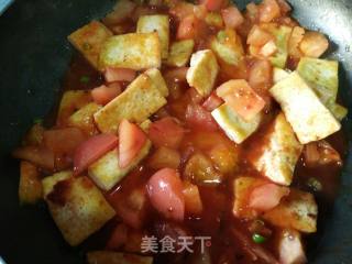 番茄豆腐的做法步骤：5