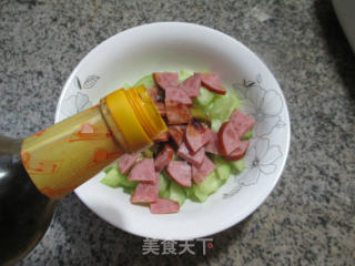 肘花火腿拌青瓜的做法步骤：8