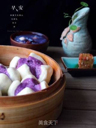 紫薯开花馒头的做法步骤：14