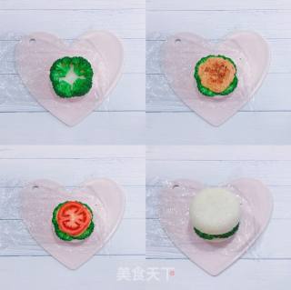 鸡胸肉米饭汉堡的做法步骤：7