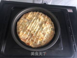 八寸腊肠披萨的做法步骤：17