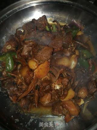 干锅鹅肉的做法步骤：10