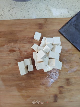 麻婆豆腐拌面的做法步骤：2