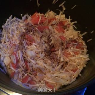 金针菇疙瘩汤的做法步骤：7