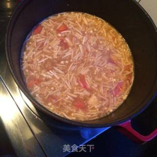 金针菇疙瘩汤的做法步骤：8