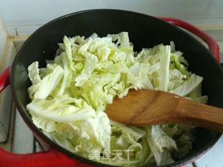 五花肉炖白菜粉条的做法步骤：7