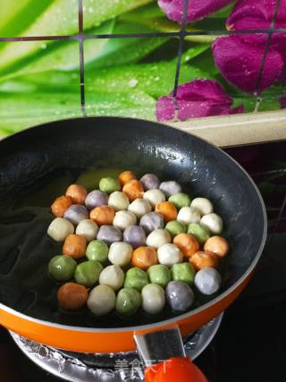橙汁彩蔬丸子的做法步骤：15