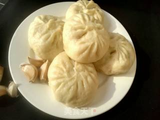 白菜虾皮素包子的做法步骤：16